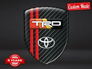 Toyota Stickers Résine Bombée Style Supérieur Badges Bombés